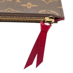 Louis Vuitton Monogram Pochette Felicie Chain Shoulder Bag M81896 Brown Fuchsia PVC Leather Women's LOUIS VUITTON