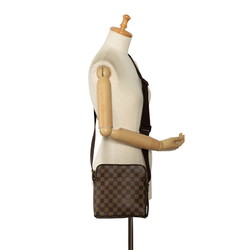 Louis Vuitton Damier Olaf PM Shoulder Bag N41442 Brown PVC Leather Women's LOUIS VUITTON