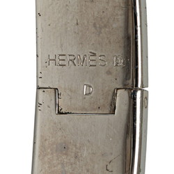 Hermes Click-Clack H PM Bangle Silver Pink Metal Women's HERMES