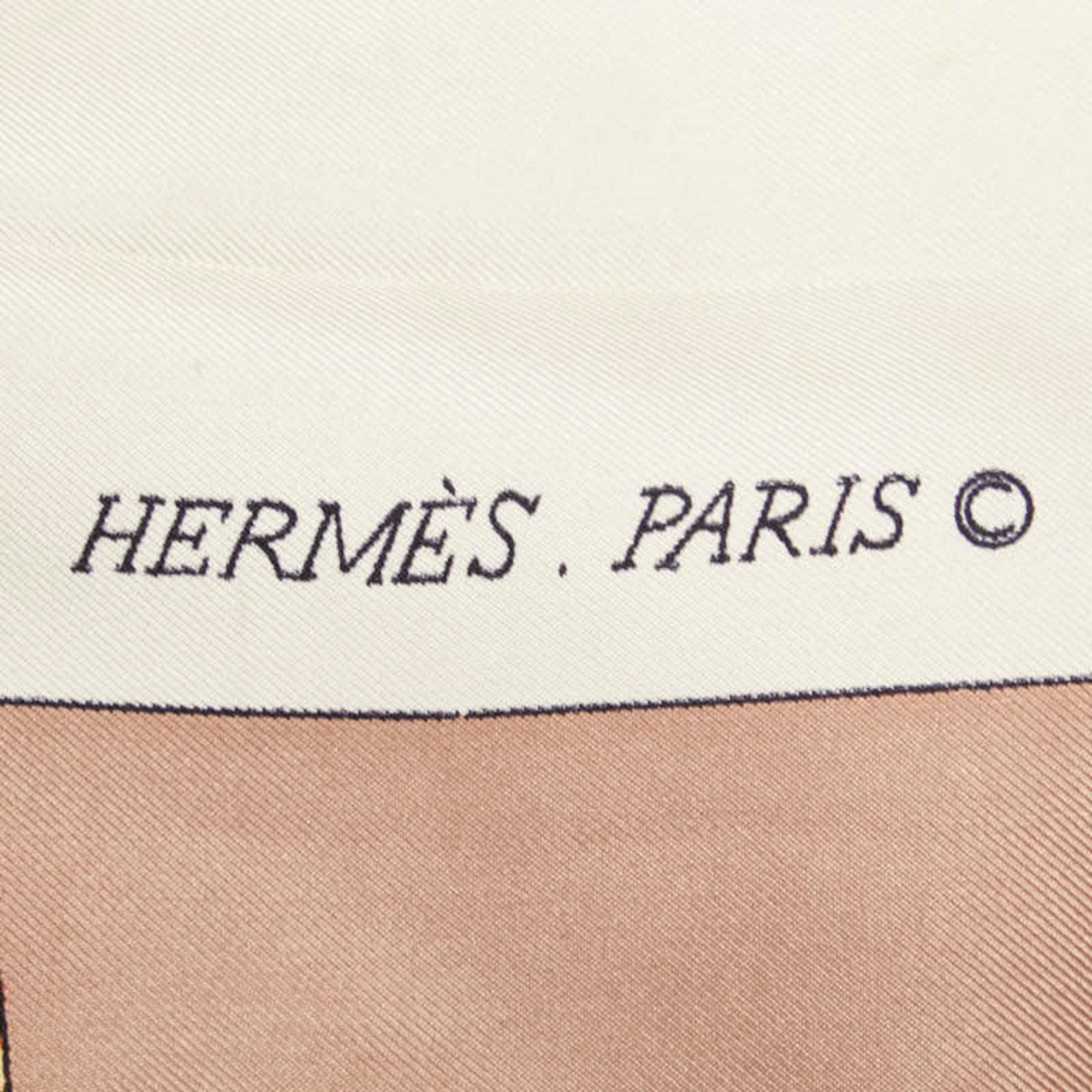 Hermes Women's Silk Scarf Brown,Multi-color