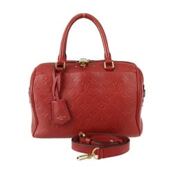 LOUIS VUITTON Louis Vuitton Speedy 25 Bandouliere Handbag M42399 Monogram Empreinte Cerise Shoulder Bag