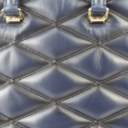 LOUIS VUITTON Louis Vuitton Alma GM Maltage Handbag M23723 Lamb Leather Blue Marine Quilted