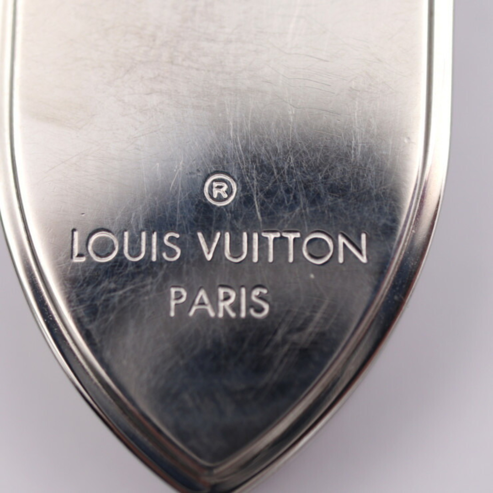 LOUIS VUITTON Louis Vuitton Pens Bier Chaine Ozive Money Clip M66203 Metal Silver Keychain Chain Wallet