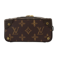 LOUIS VUITTON Louis Vuitton Vertical Box Trunk Handbag M59664 Monogram Canvas Leather Brown Green Shoulder Bag