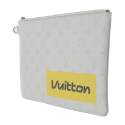 LOUIS VUITTON Louis Vuitton Zipped Pouch GM Second Bag M68310 Monogram Eclipse Light Gray Clutch