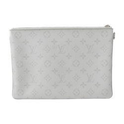 LOUIS VUITTON Louis Vuitton Zipped Pouch GM Second Bag M68310 Monogram Eclipse Light Gray Clutch