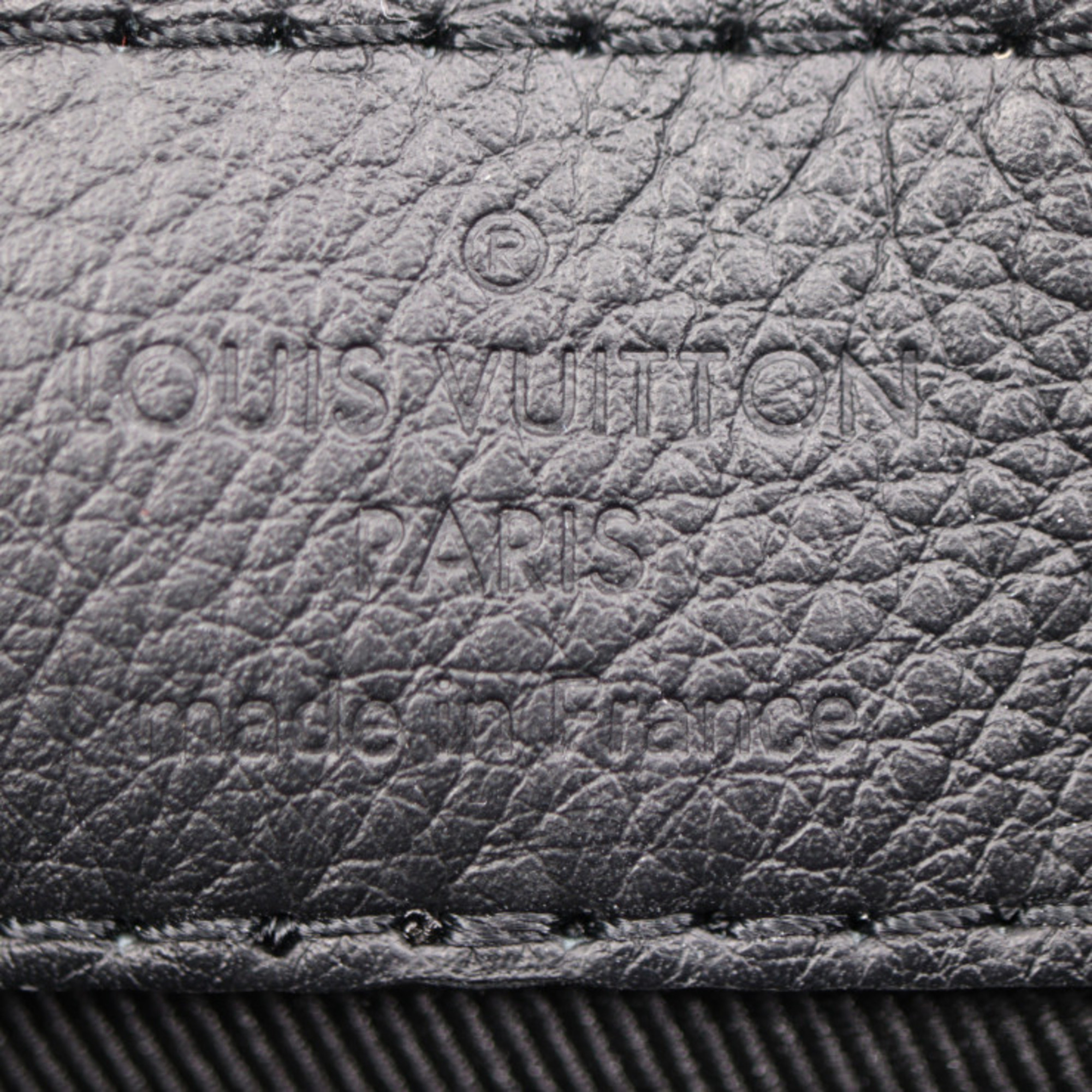 LOUIS VUITTON Louis Vuitton Pochette Voyage Souple Second Bag M82545 Monogram Shadow Black Clutch Pouch