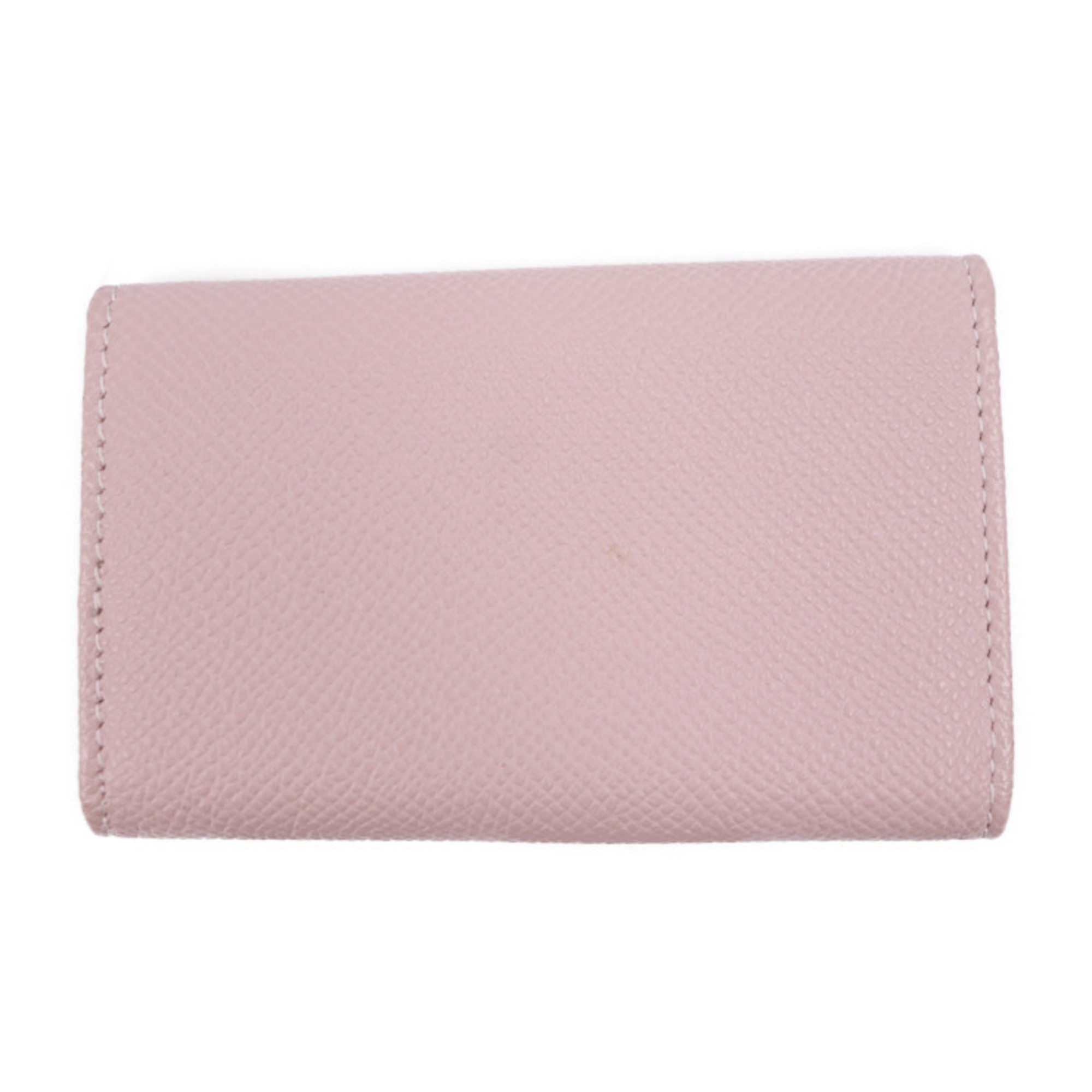 BVLGARI Key Case 30424 Grained Leather Light Pink 6 Clips