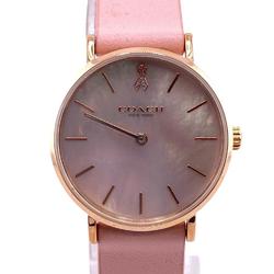 COACH CO-14503628 PERRY Quartz Pink Mother of Pearl Watch Women's Z0006557