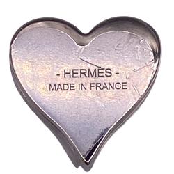 HERMES Heart Motif Tea Time Scarf Ring Red Women's Z0006599