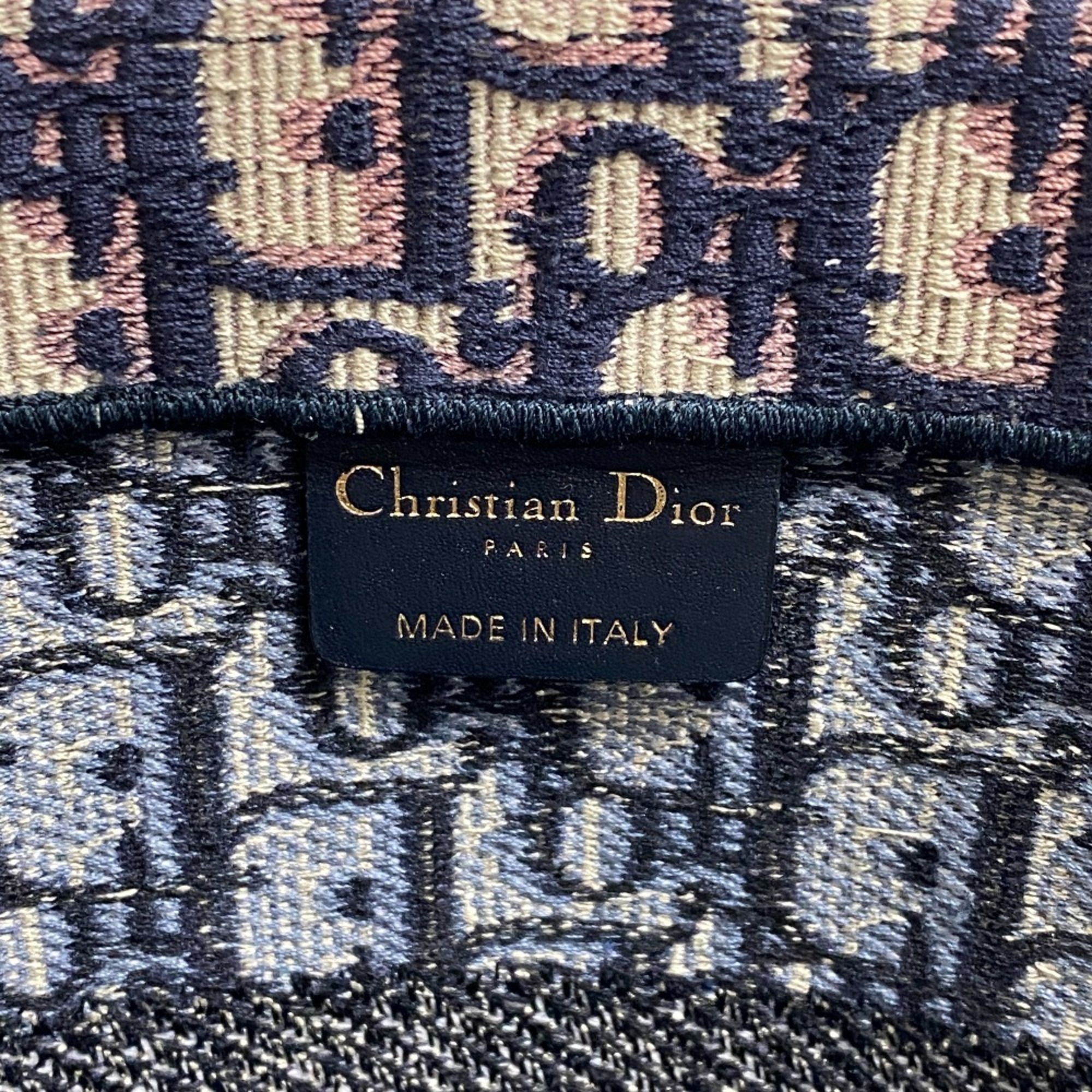 Christian Dior Book Tote Small Bag Navy Women's Z0006609