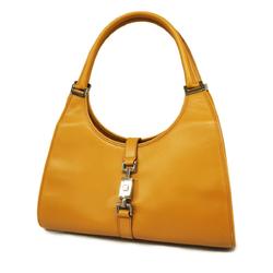 Gucci Handbag Jackie 002 1067 Leather Light Brown Women's