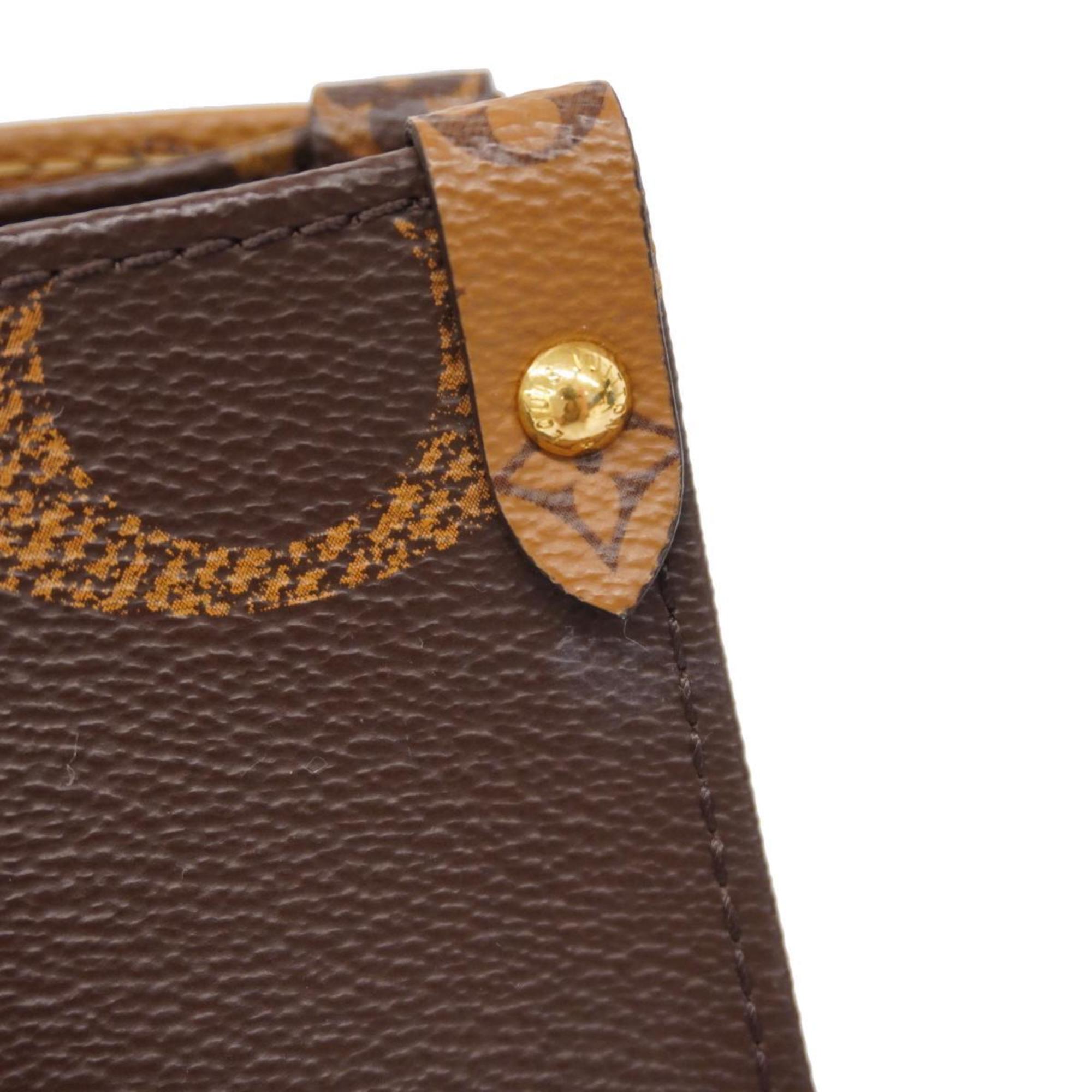 Louis Vuitton Handbag Monogram Giant On The Go MM M45321 Brown Women's