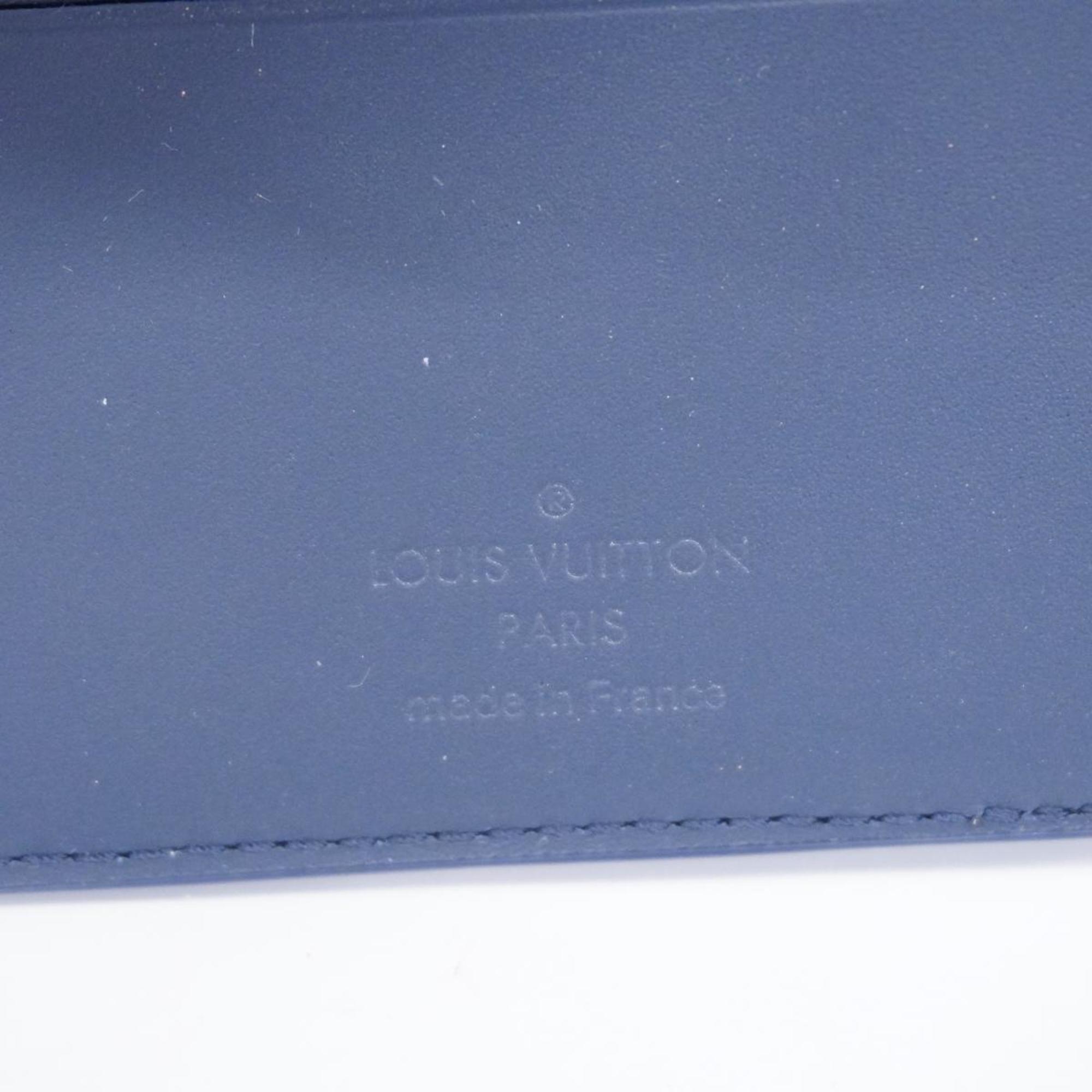 Louis Vuitton Wallet Aerogram Portefeuille Multiple M81822 Marine Men's