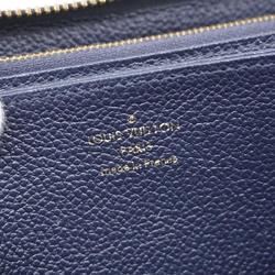 Louis Vuitton Long Wallet Monogram Empreinte Zippy M62121 Marine Rouge Men's Women's