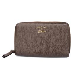 Gucci Wallet 354497 Leather Pink Brown Champagne Men's Women's