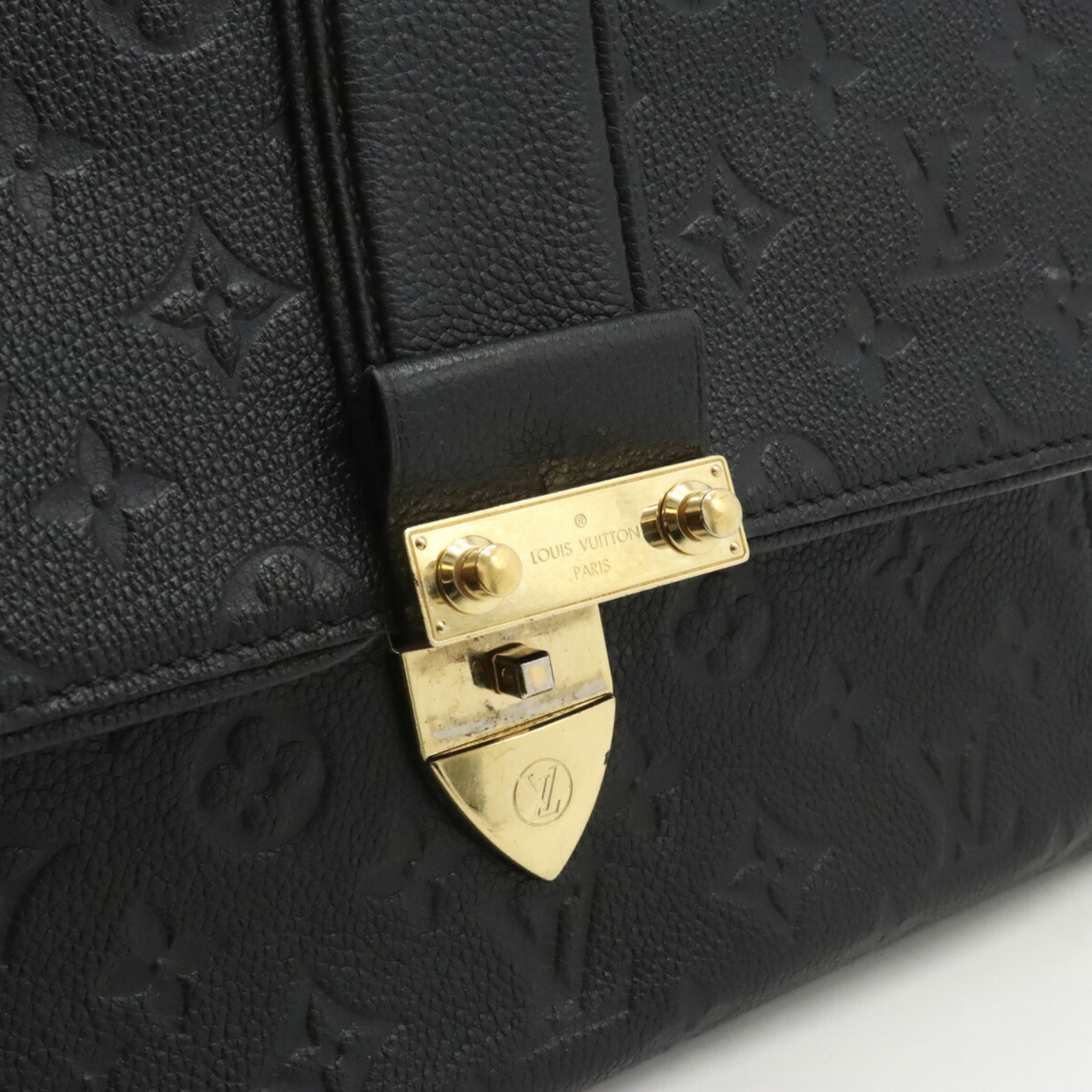 LOUIS VUITTON Louis Vuitton Monogram Empreinte Saint-Sulpice PM Chain Shoulder Bag Noir Black M43392