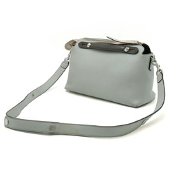 FENDI BY THE WAY Medium Handbag Shoulder Bag Leather Mint Gray 8BL124