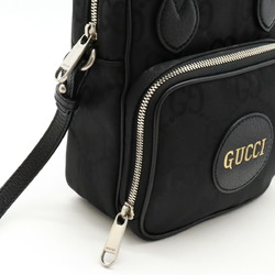GUCCI Gucci Off The Grid Shoulder Bag Pochette Handbag Nylon Canvas Leather Black 625850