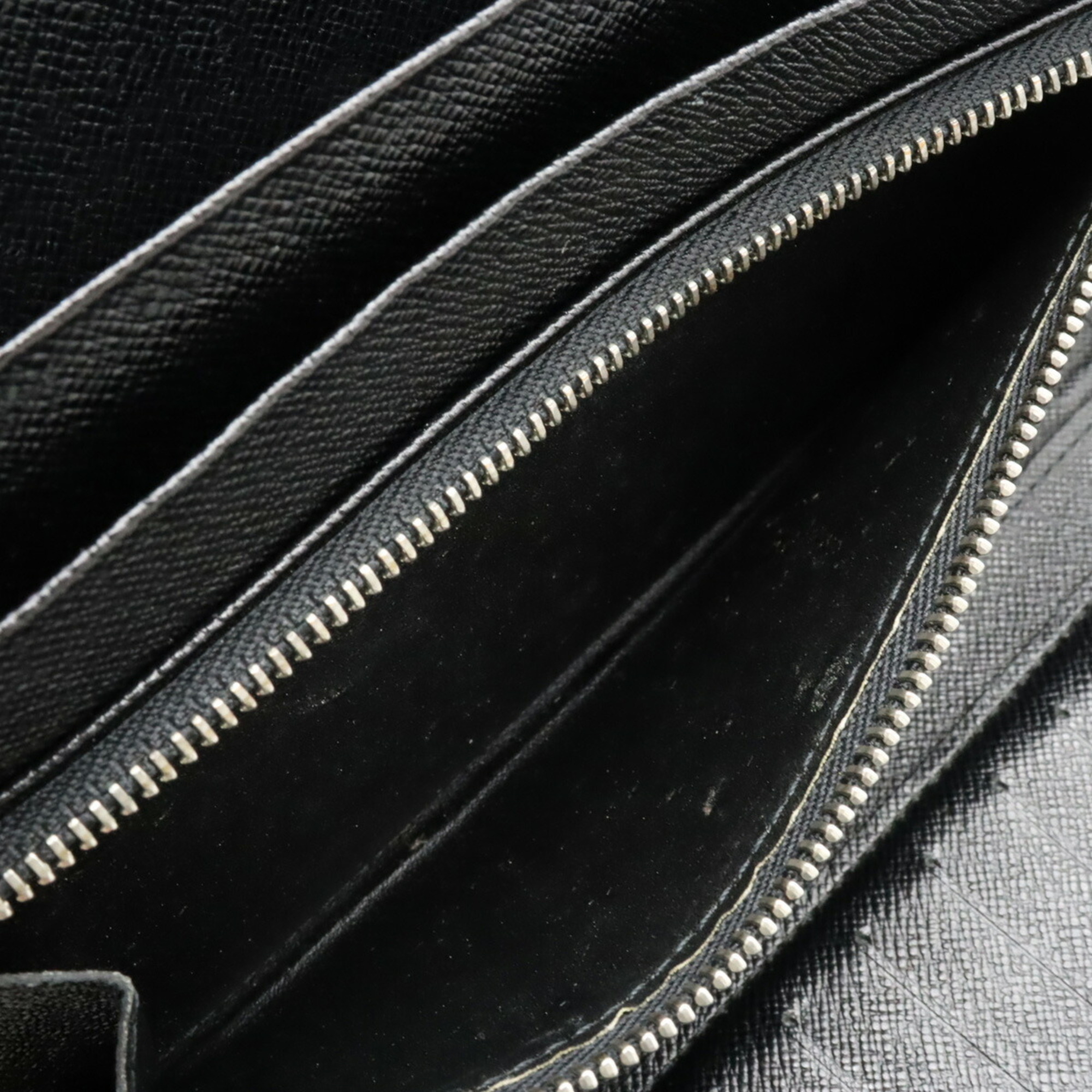 LOUIS VUITTON Louis Vuitton Taiga Organizer Atoll Travel Case Second Bag Leather Ardoise Black M30652