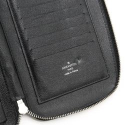 LOUIS VUITTON Louis Vuitton Taiga Organizer Atoll Travel Case Second Bag Leather Ardoise Black M30652