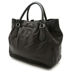 PRADA Prada Tote Bag Handbag Tassel Nappa Leather NERO Black BR3616
