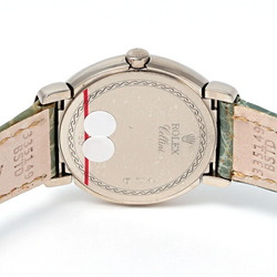 Rolex Cellini 6671 9 Pink Roman Dial Watch for Women