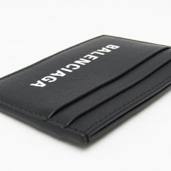 Balenciaga EVERYDAY 505054 Leather Card Case Black