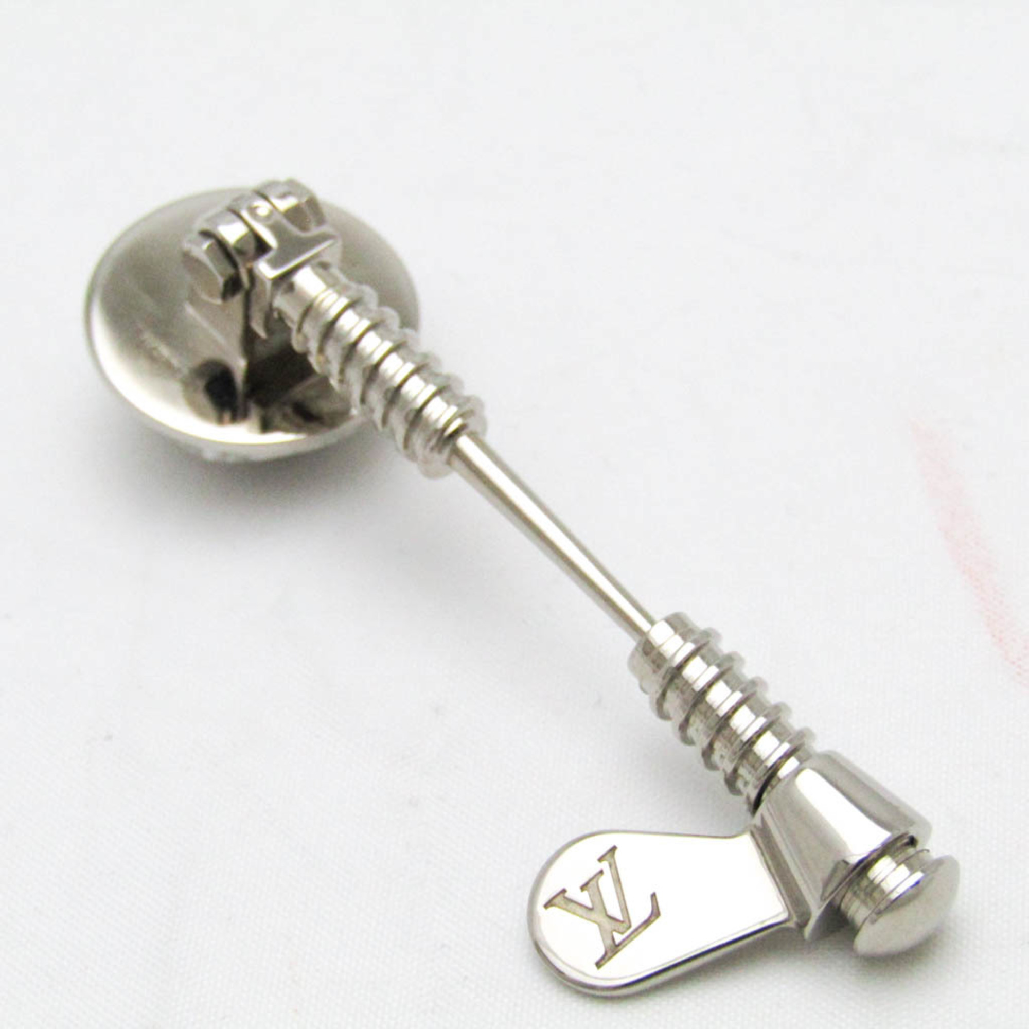 Louis Vuitton MP1317 Metal Pin Brooch Silver