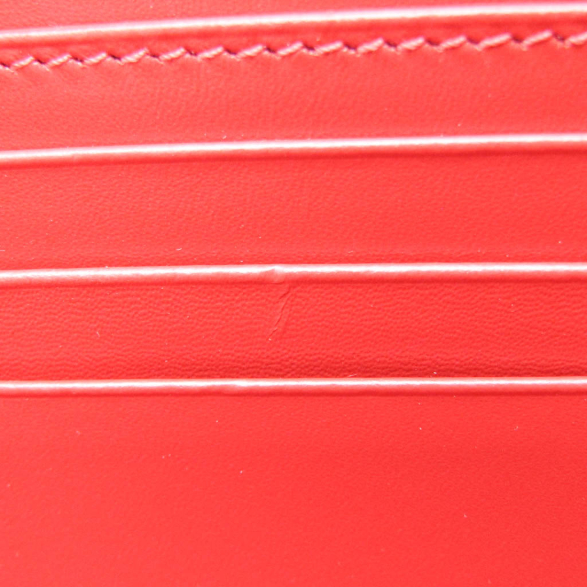Christian Louboutin Panettone 3185121 Women's Denim Studded Long Wallet (bi-fold) Blue