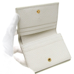 Gucci Petite Marmont 456126 Women's Leather Wallet (bi-fold) Off-white