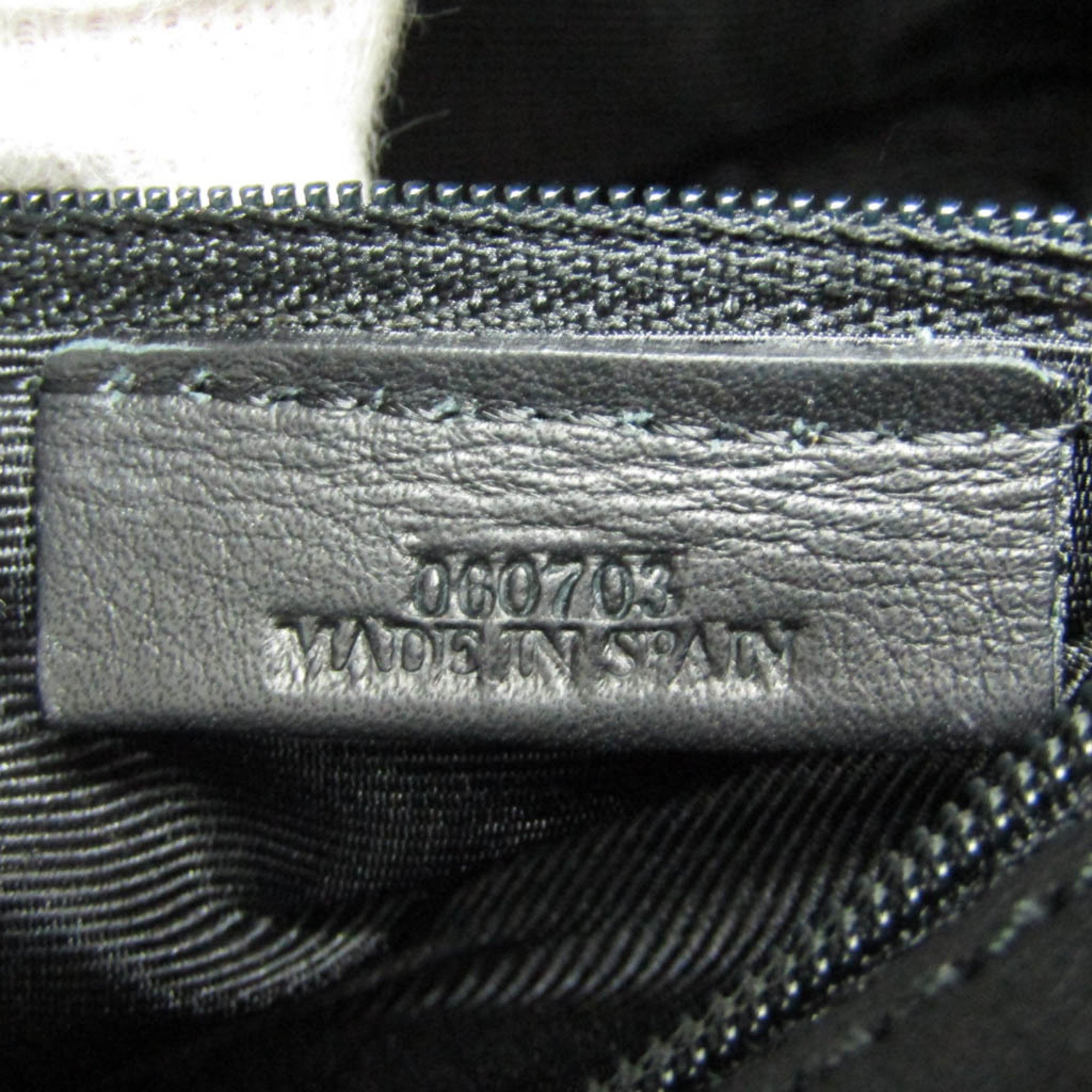 Loewe Anagram Men's Leather Clutch Bag Black