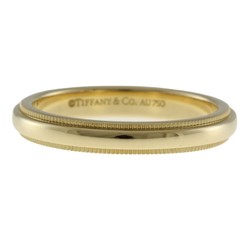 Tiffany Milgrain Ring, Tiffany, size 13.5, 18k gold, women's, TIFFANY&Co.