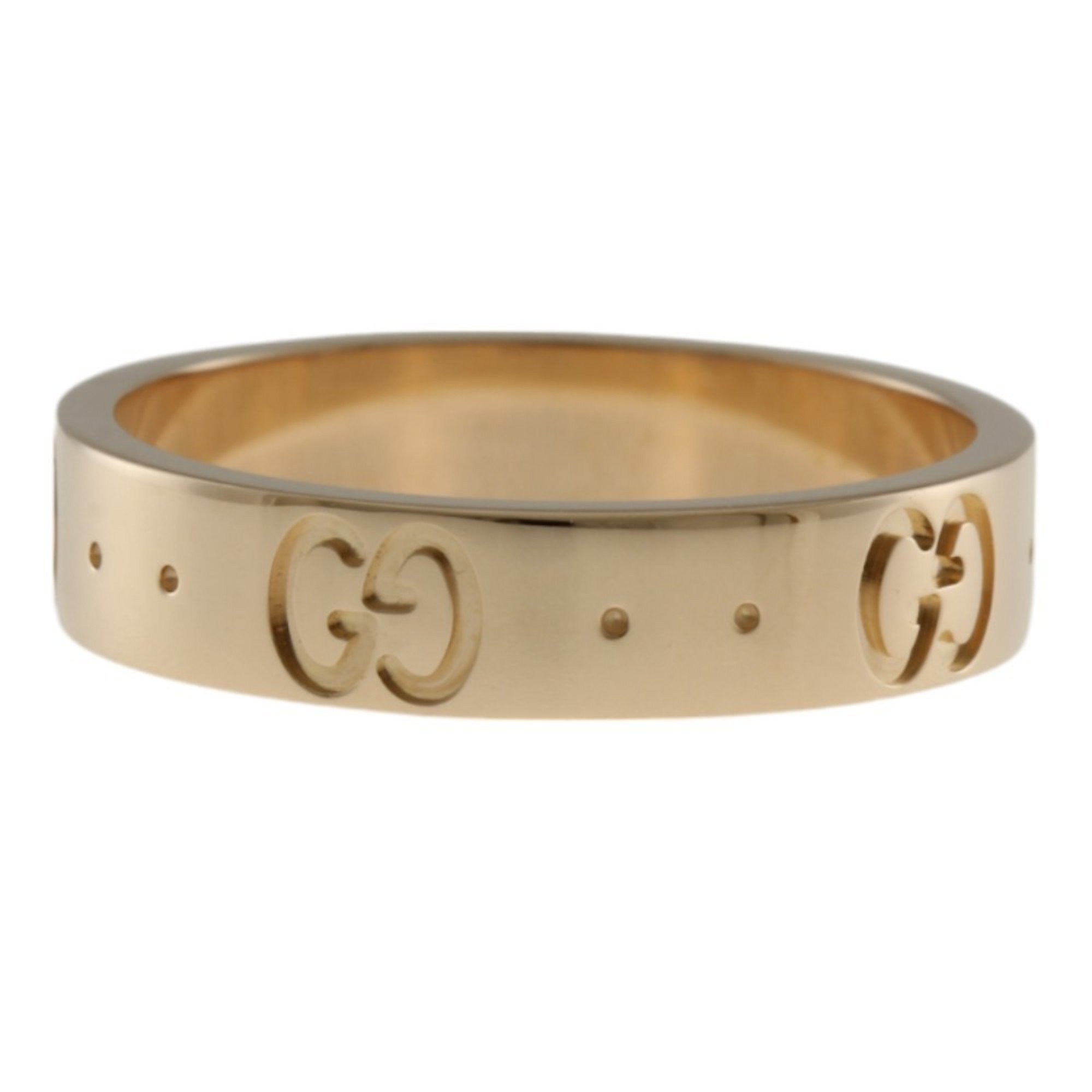 Gucci Icon Ring, Size 9.5, 18k Gold, Women's, GUCCI