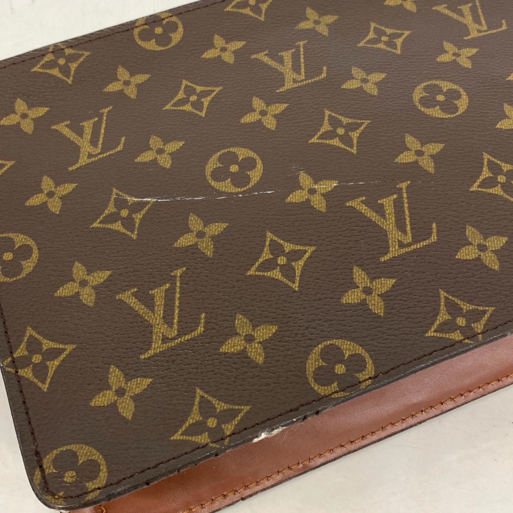 Louis Vuitton Clutch Bag Monogram Pochette Homme M51795 Brown Women's