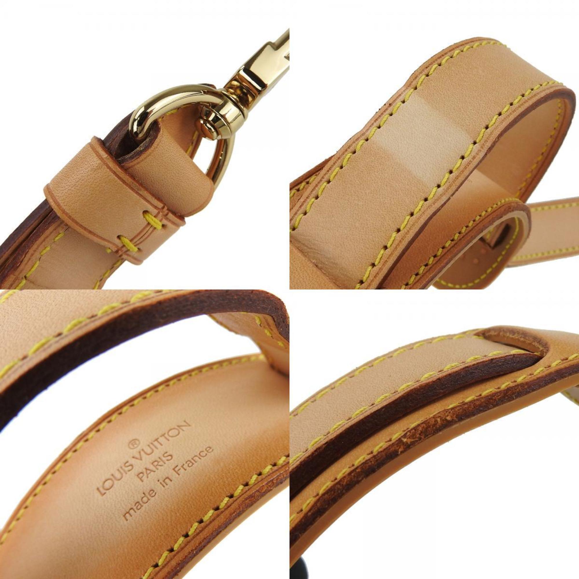 Louis Vuitton Shoulder Strap, Natural Leather, Adjustable Strap for Keepall, Women's, Men's, LOUIS VUITTON