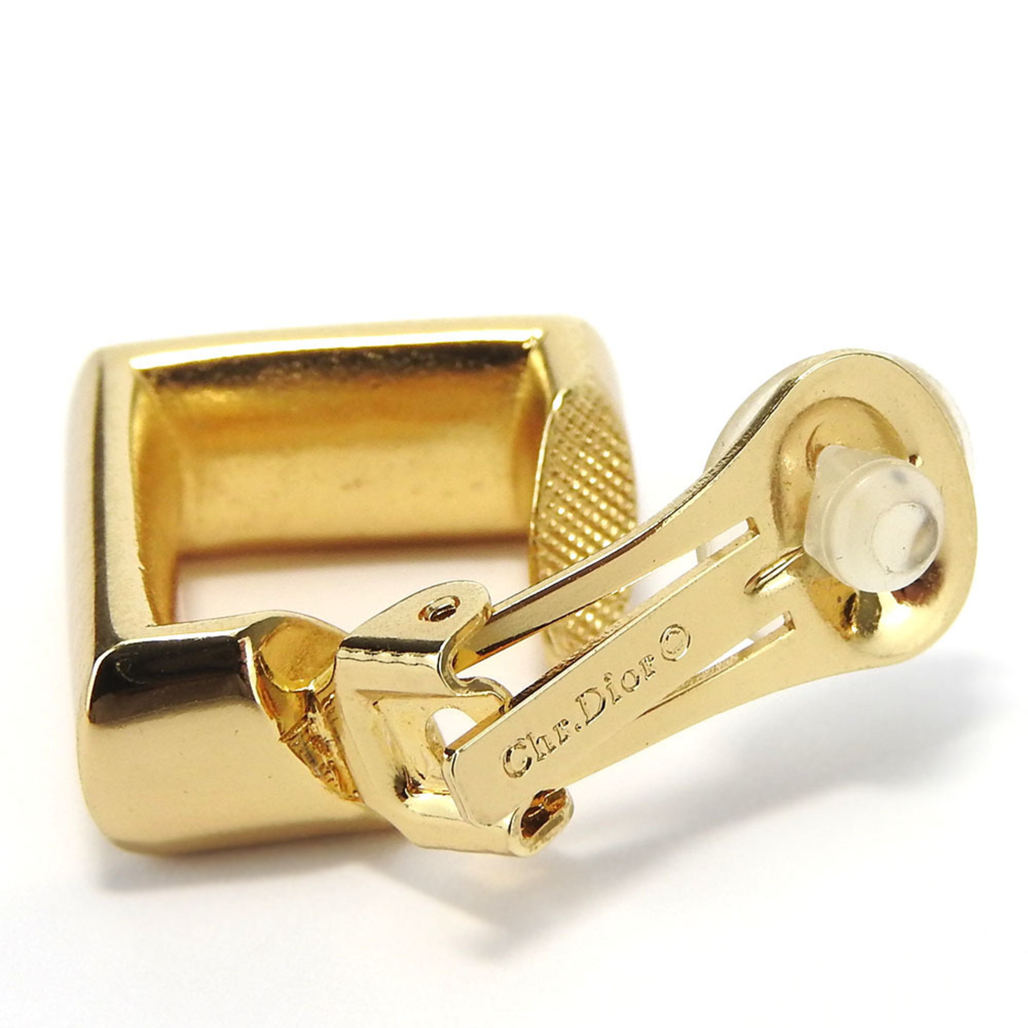 Christian Dior Earrings Metal Gold Plated GP Women's