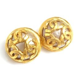 CHANEL Coco Mark Metal Gold Earrings for Women e58638a
