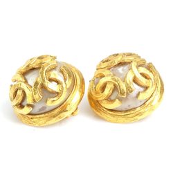 CHANEL Coco Mark Metal Gold Earrings for Women e58638a