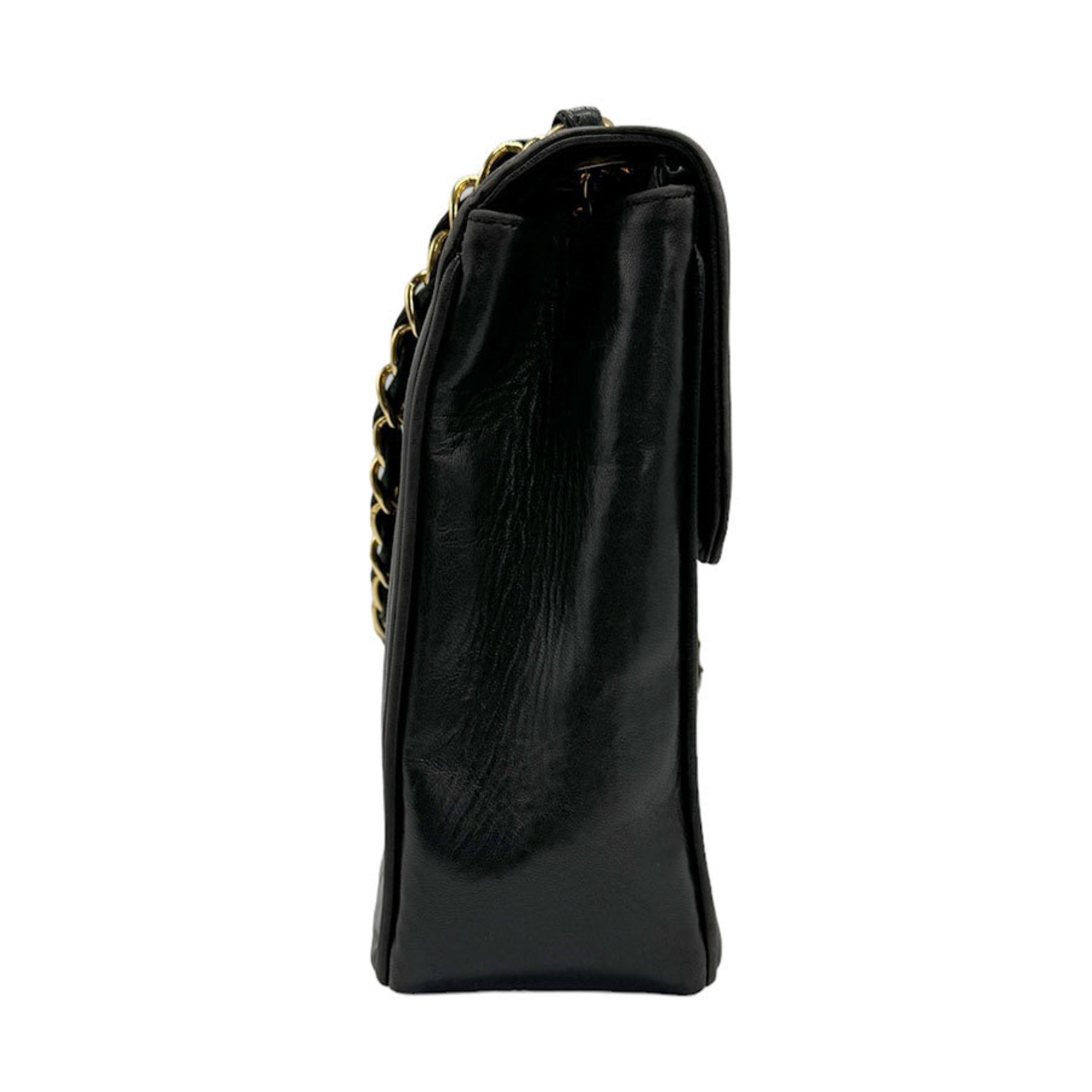 CHANEL Shoulder Bag Mademoiselle Lambskin Black Women's z0996