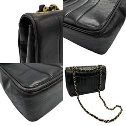 CHANEL Shoulder Bag Mademoiselle Lambskin Black Women's z0996