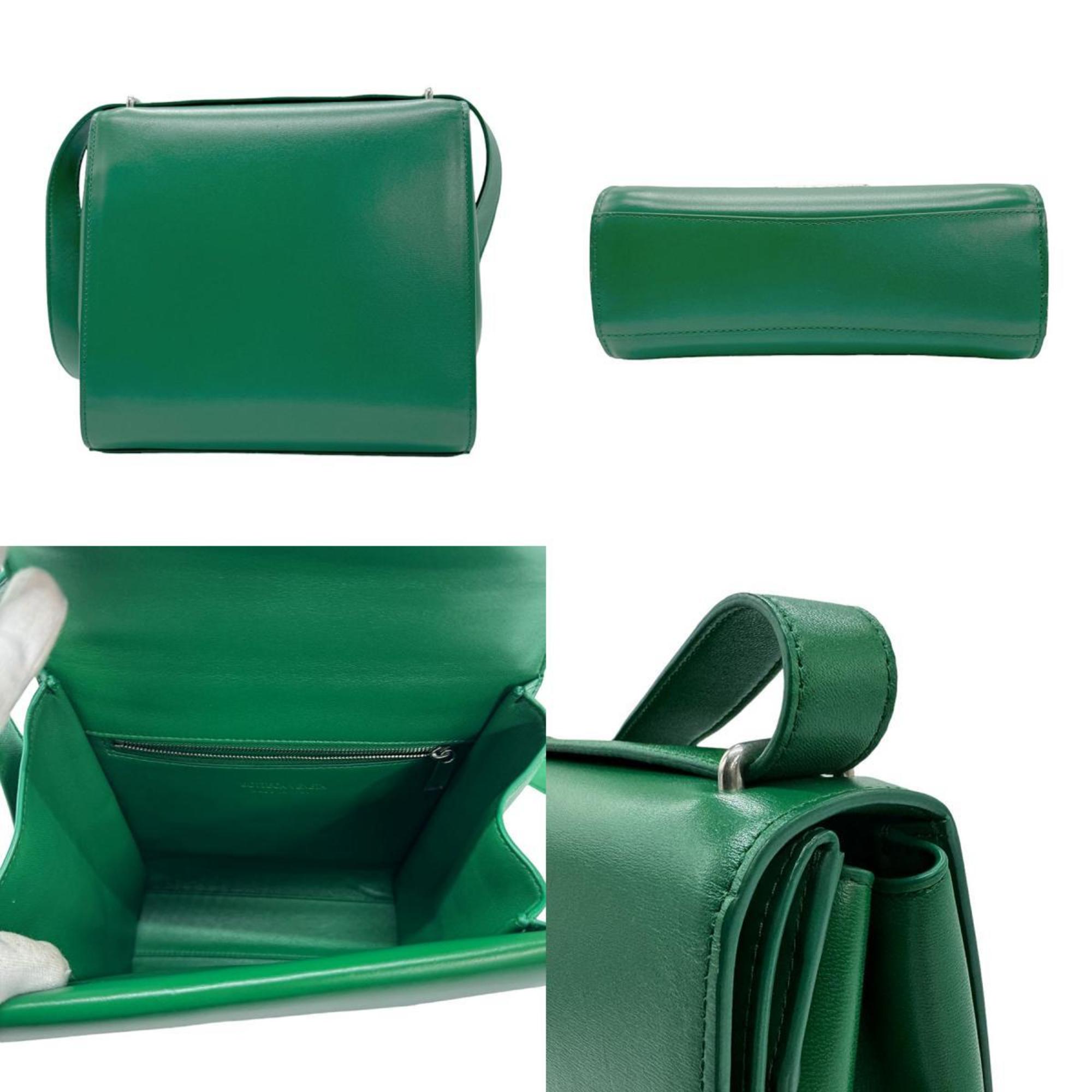 BOTTEGA VENETA Shoulder Bag The Clip Leather Green Women's z0928