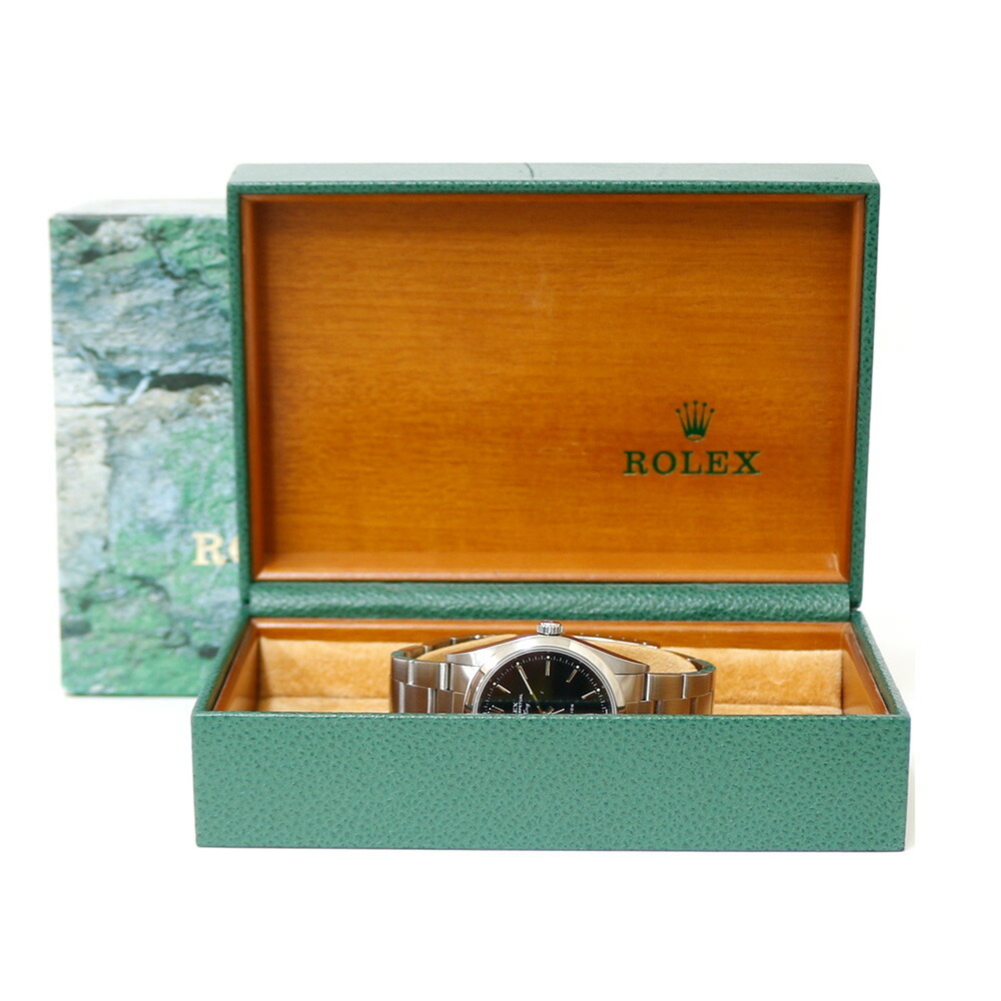 Rolex Air King Oyster Perpetual Watch Stainless Steel 14000M Automatic Men's ROLEX F Series 2003-2004 Model Overhauled