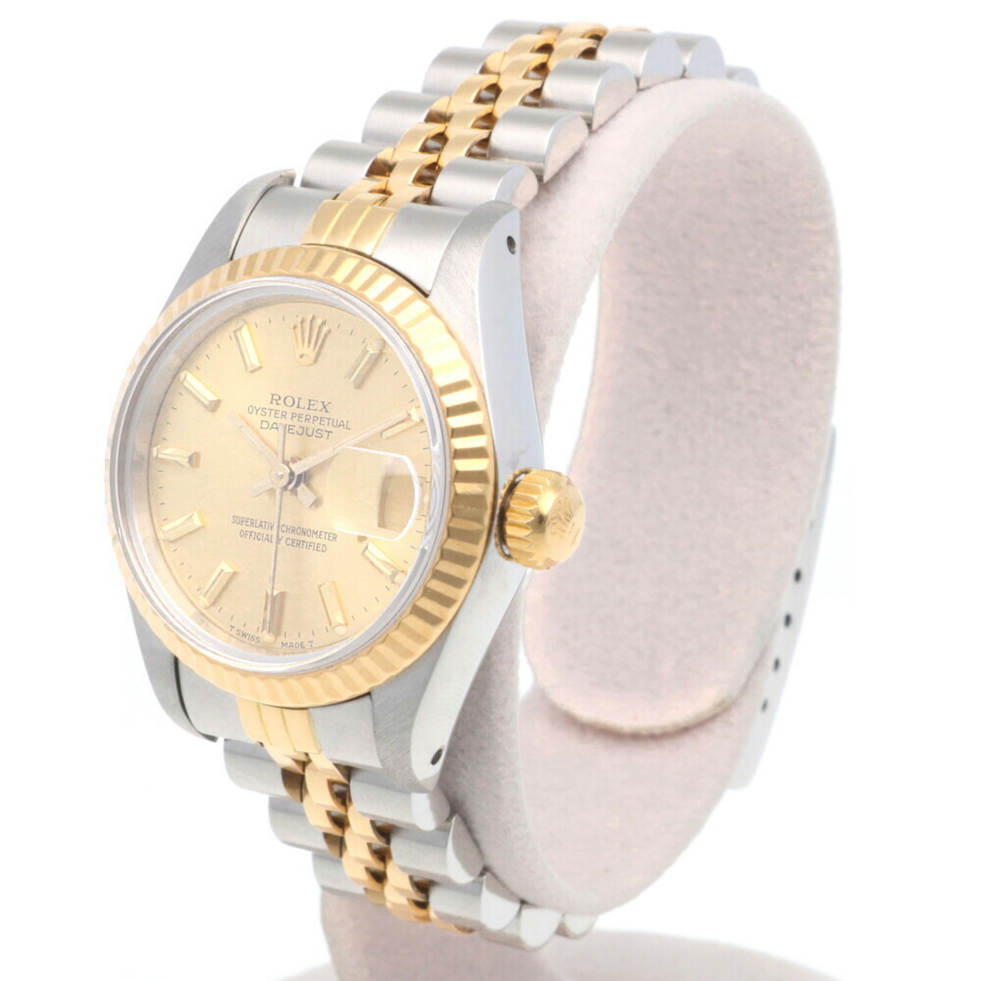 Rolex Datejust Oyster Perpetual Watch Stainless Steel 69173 Automatic Ladies ROLEX No. 95 1986 Model Overhauled