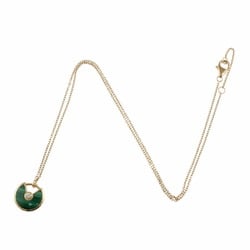 Cartier Amulet Malachite Necklace 18K Diamond Women's CARTIER