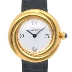 Cartier Must Vermeil Trinity Watch GP 2735 Quartz Ladies CARTIER