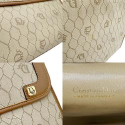 Christian Dior Shoulder Bag Canvas Leather Brown Women's z0860