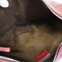 Salvatore Ferragamo Shoulder Bag Gancini Leather Bordeaux Women's
