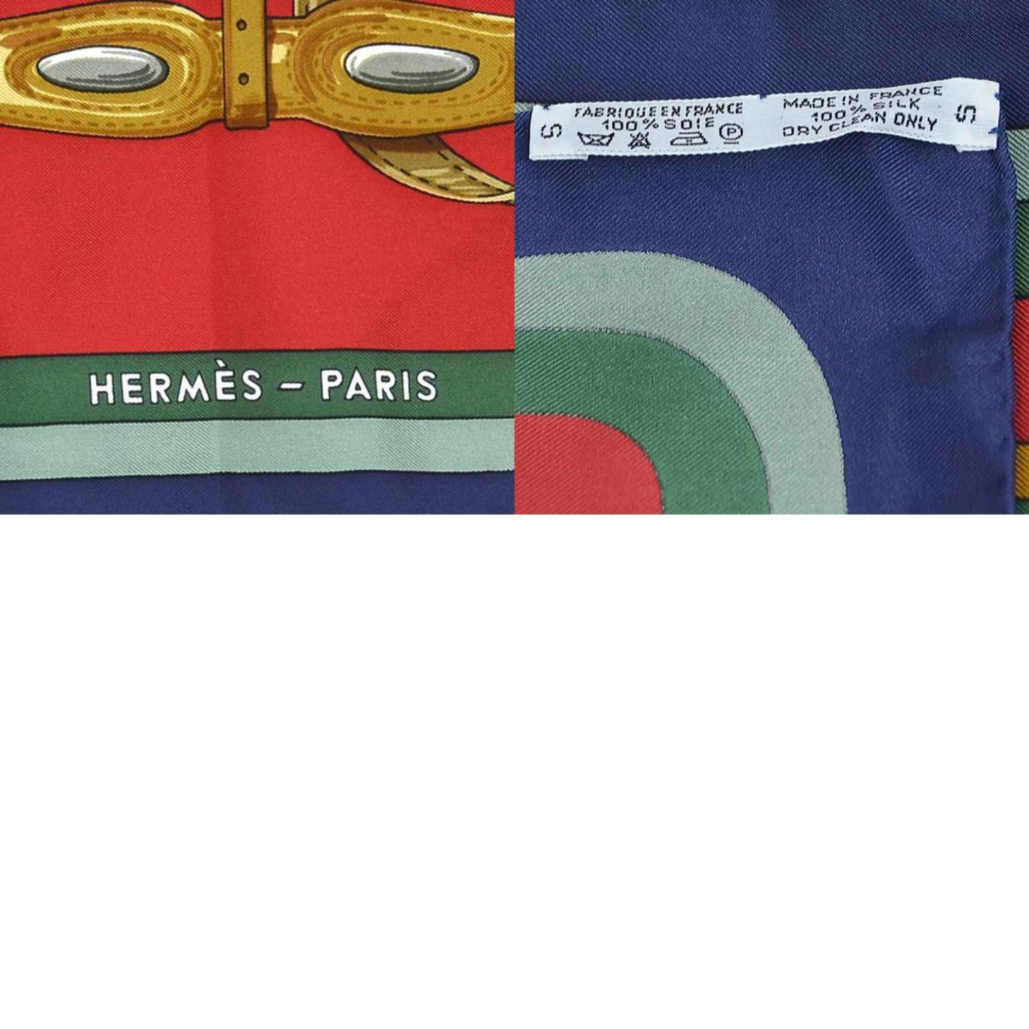 Hermes HERMES Scarf Carre 90 COACHING Silk Multicolor Women's e58630a