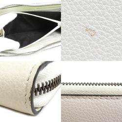 GUCCI Round Long Wallet Print Leather Off-White Gold Men's Women's 496317 e58669a